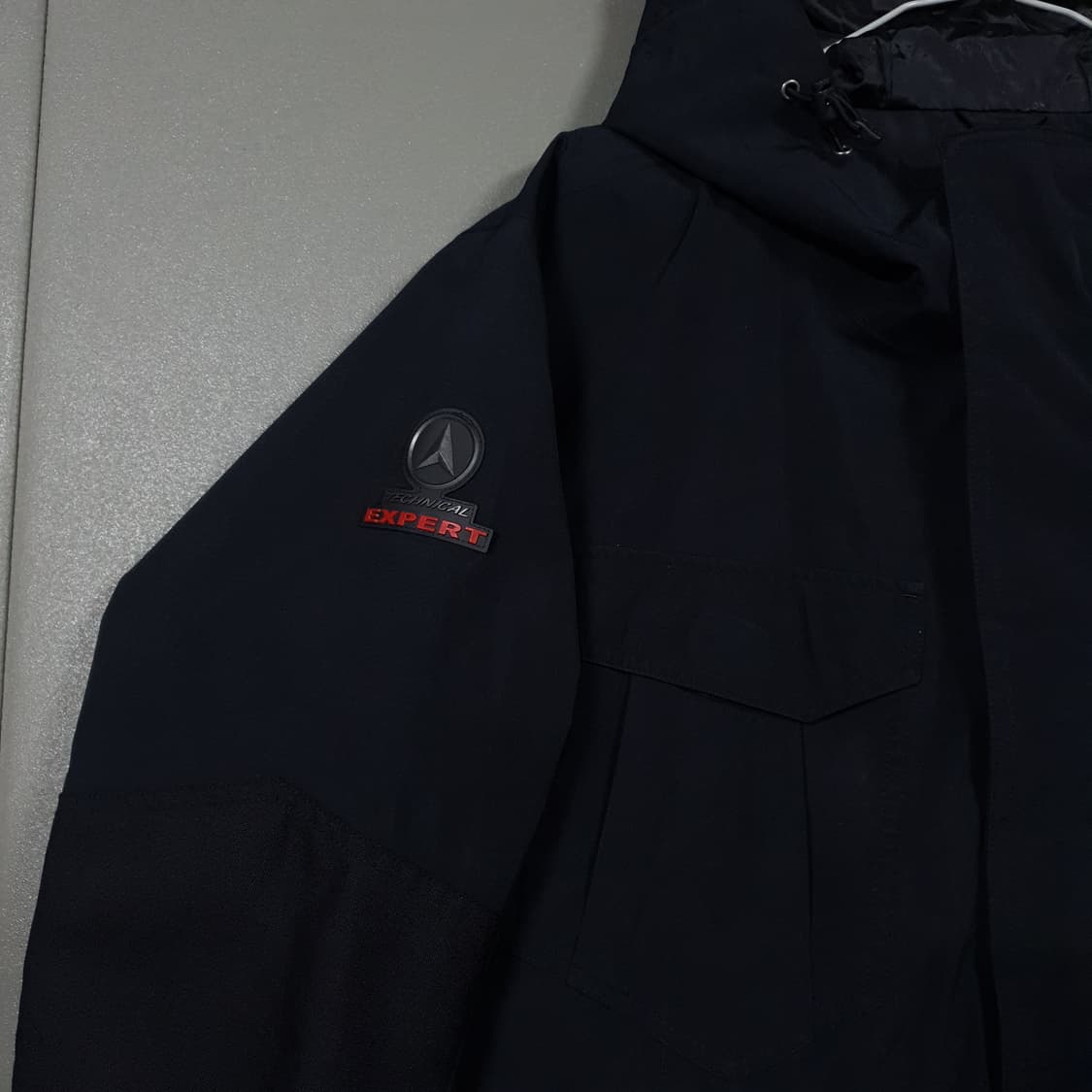 XL) 코오롱스포츠 엑스퍼트 고어텍스 바람막이 후드 자켓 블랙 고프코어 상품이미지3