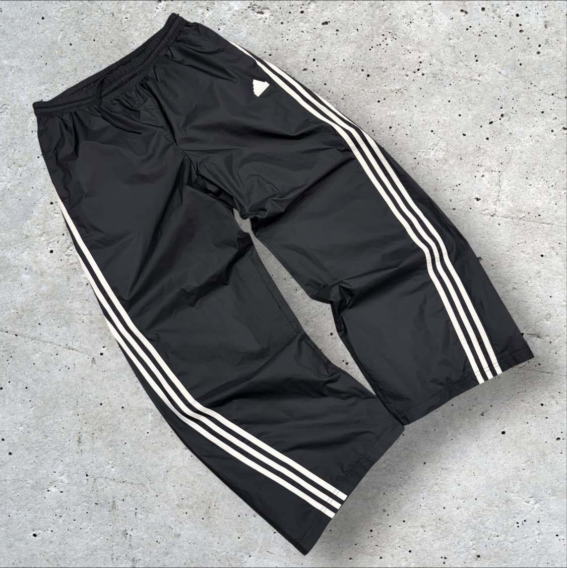[L] 아디다스 나일론 삼선 트레이닝 바지 블랙 B842 상품이미지1