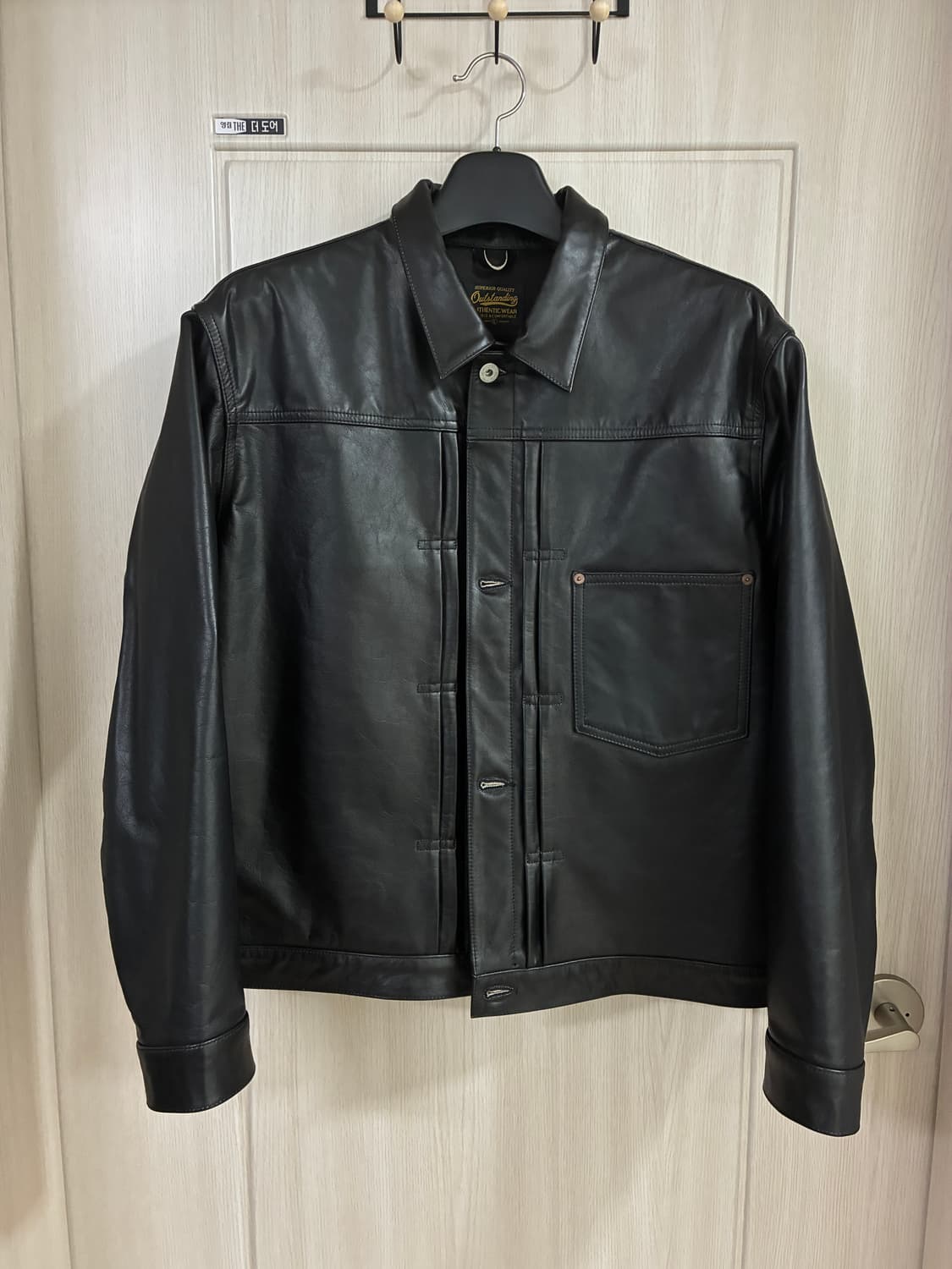 L] 아웃스탠딩 대전모델 레더 자켓 상품이미지1