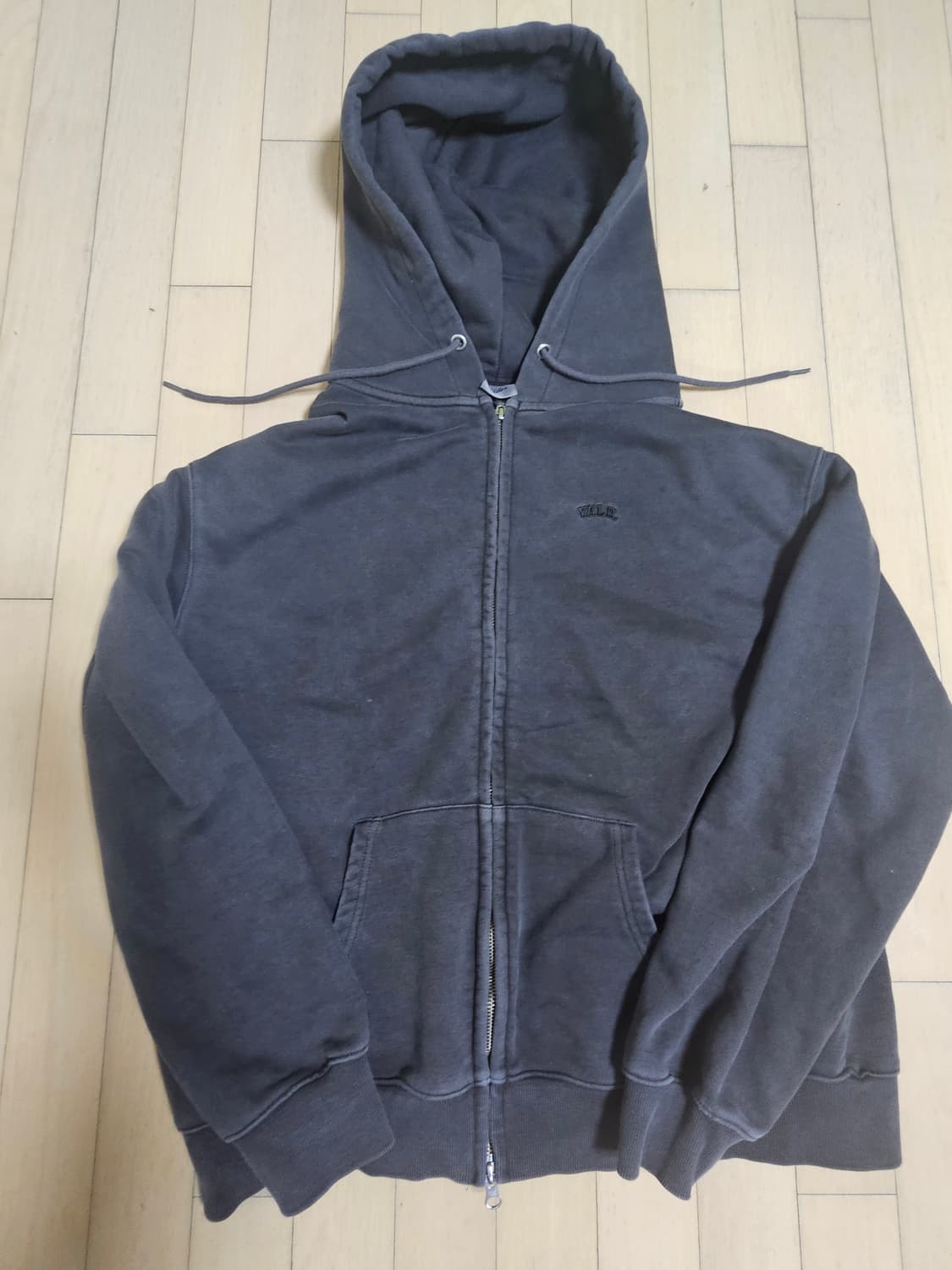 예일 후드집업 XL 회색 상품이미지2