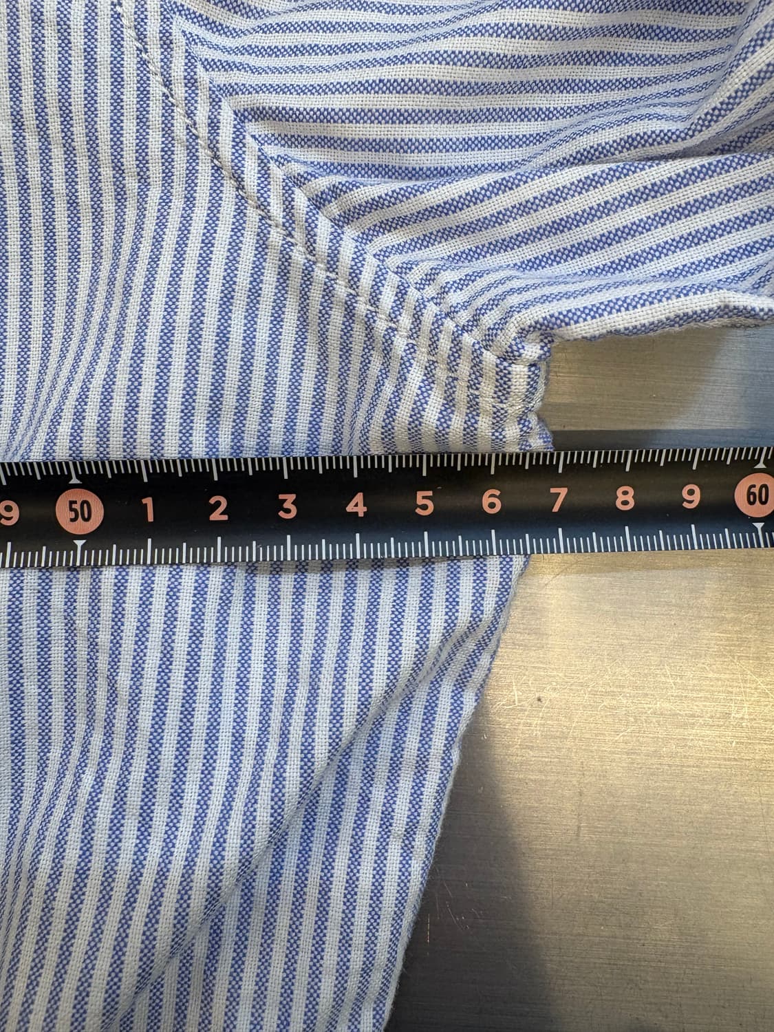 로에베 스트라이프 레더 포켓 셔츠 상품이미지5