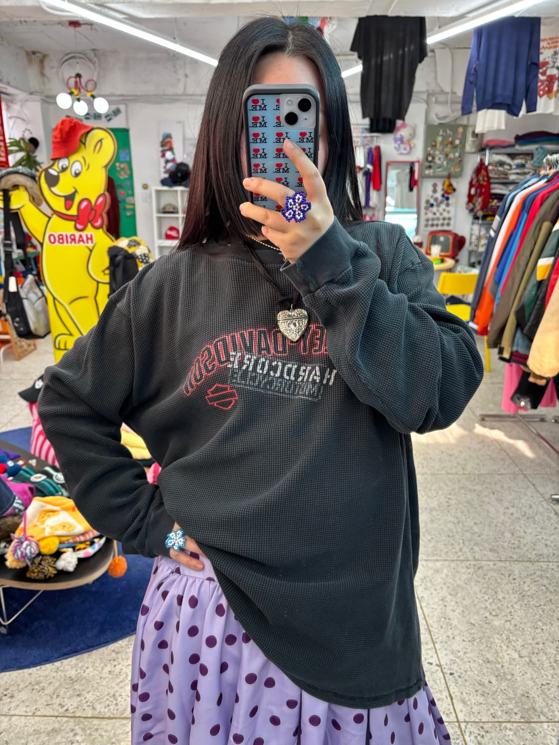 Vintage Harley Davidson Waffle T 상품이미지7