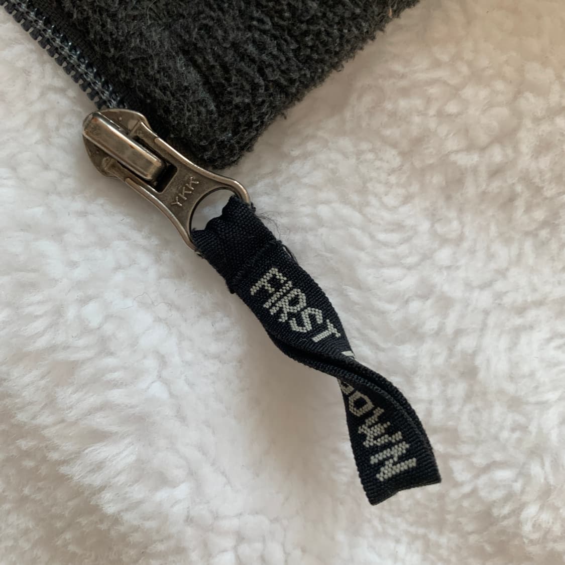 빈티지 FIRST DOWN 양털 안감 플리스 집업 자켓 상품이미지10