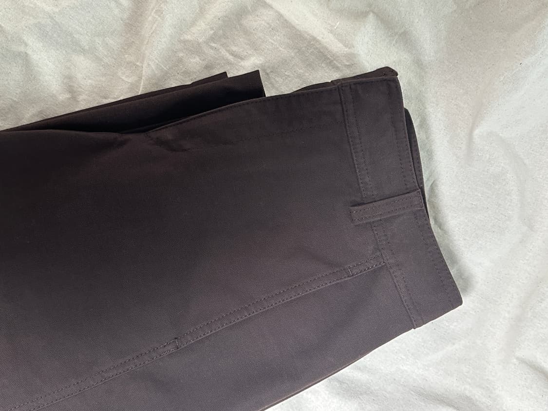 (1회 착용) 유니클로 저지배럴레그팬츠 브라운 L사이즈 상품이미지2