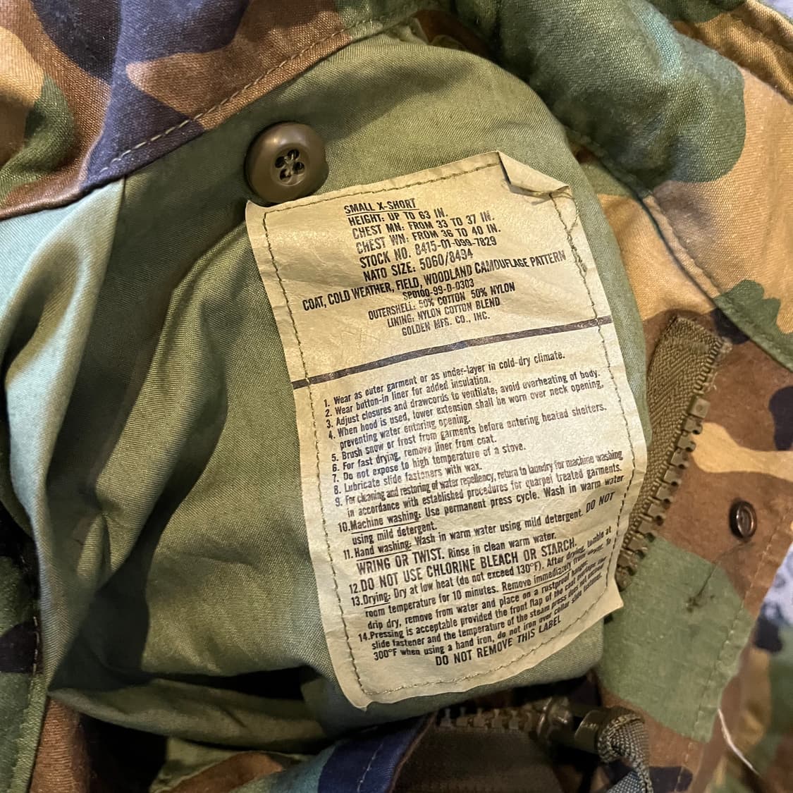 S U.S. ARMY 우드랜드 필드 자켓/W2277 상품이미지5