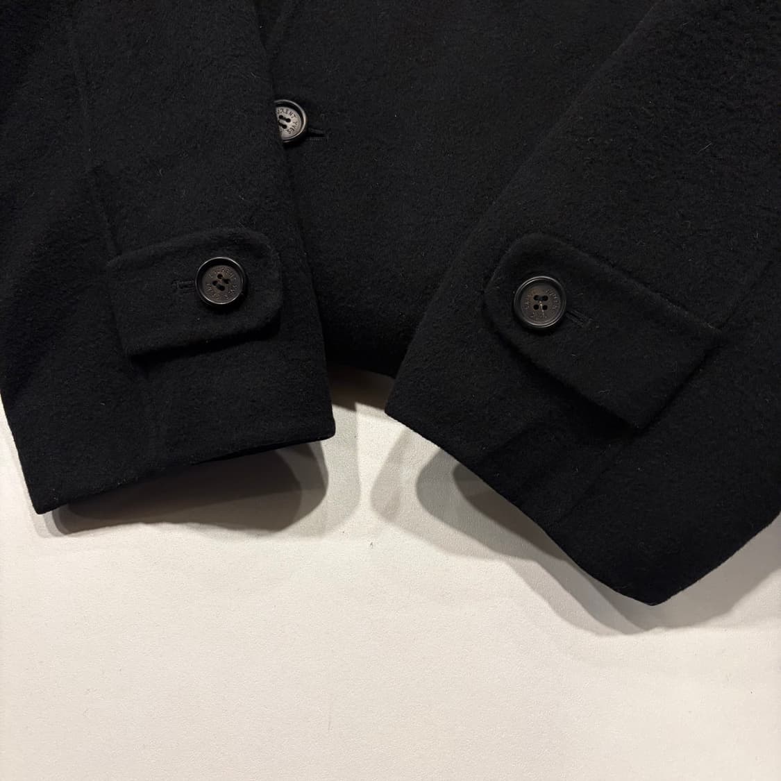[95] 입생로랑 뿌르 옴므 블랙 울 캐시미어 코트 C739 상품이미지6