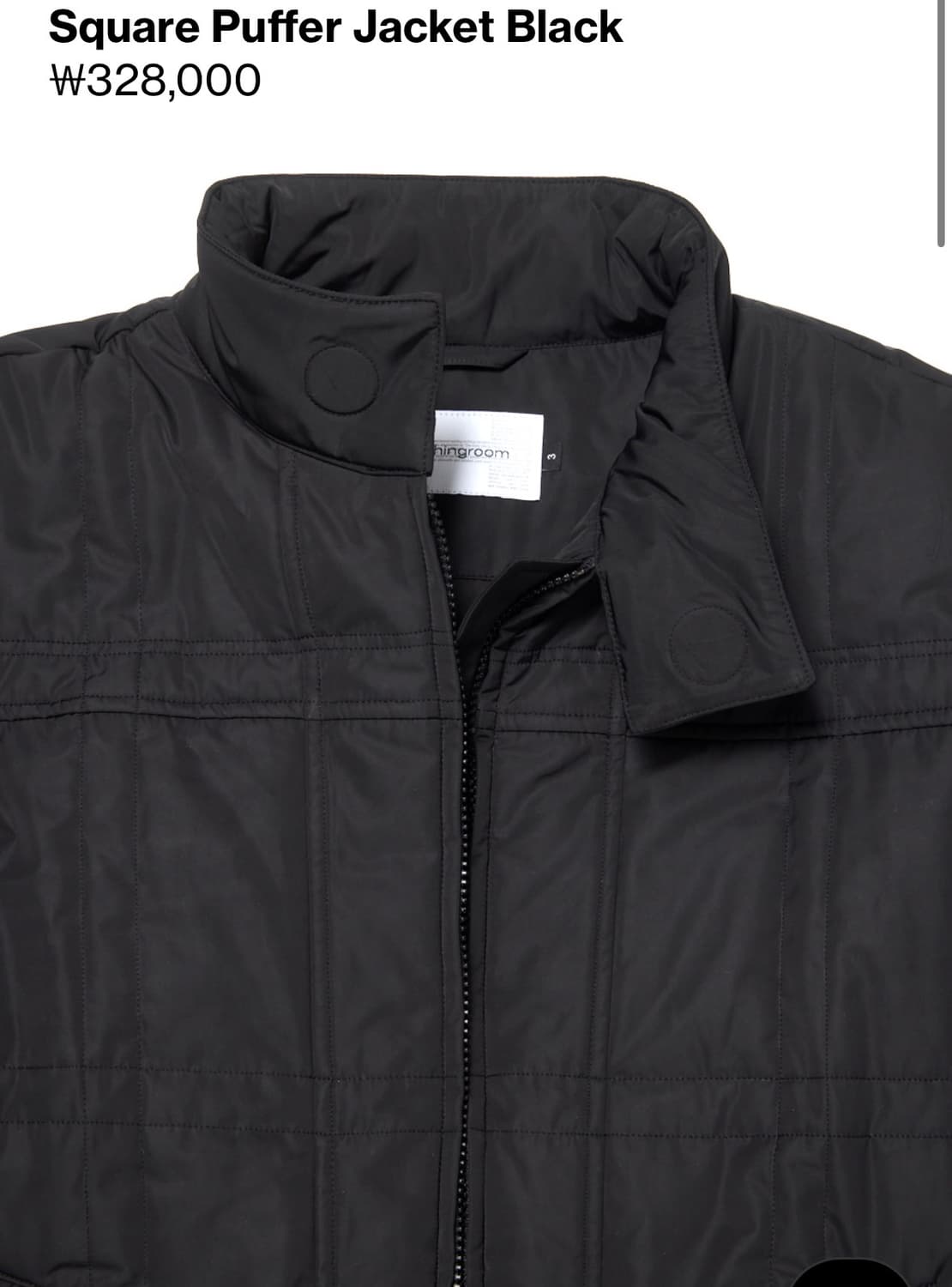 해칭룸 square puffer jacket 2size 새상품 상품이미지2