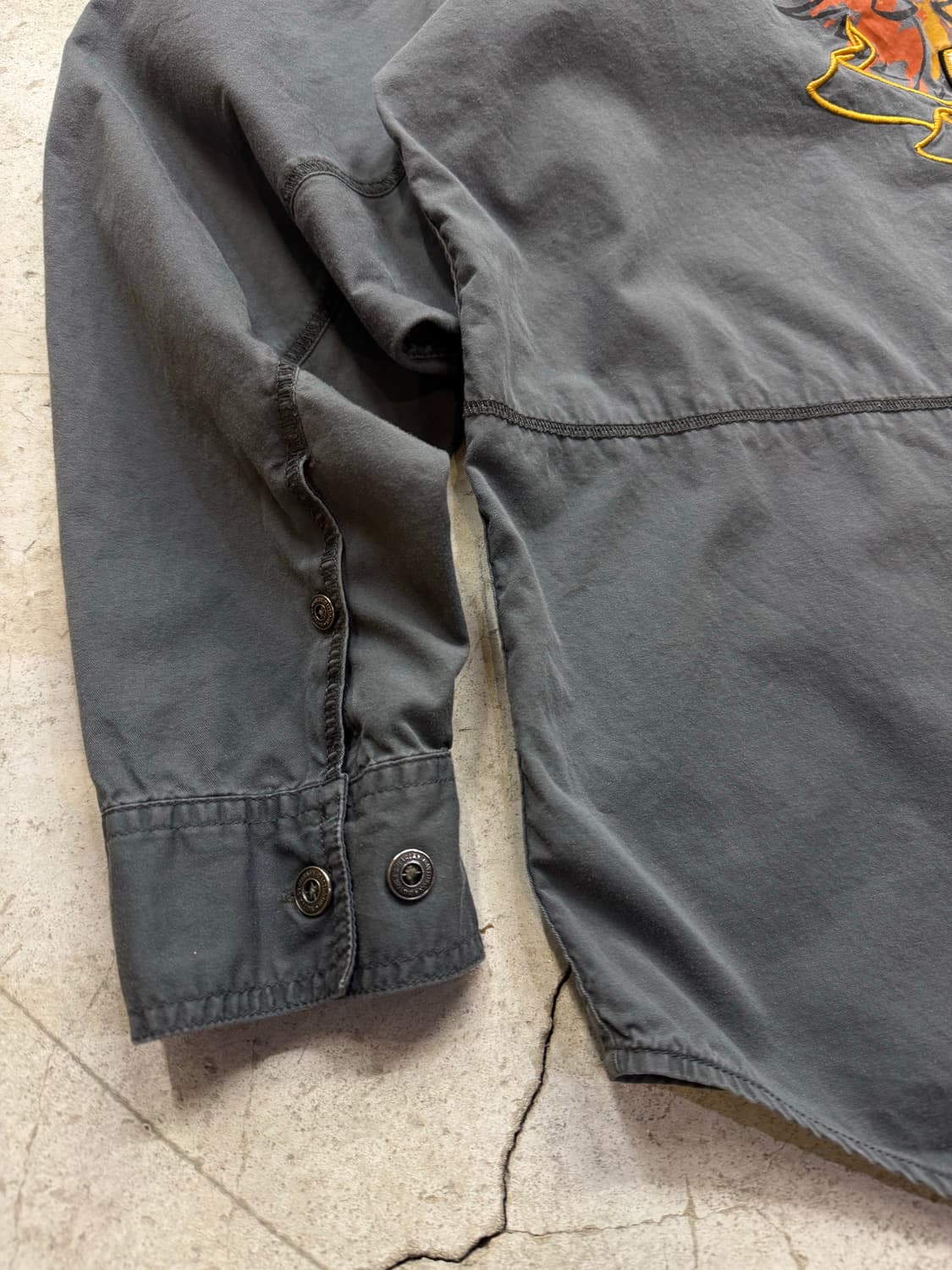 할리데이비슨 플레임 자수 워크셔츠 상품이미지8