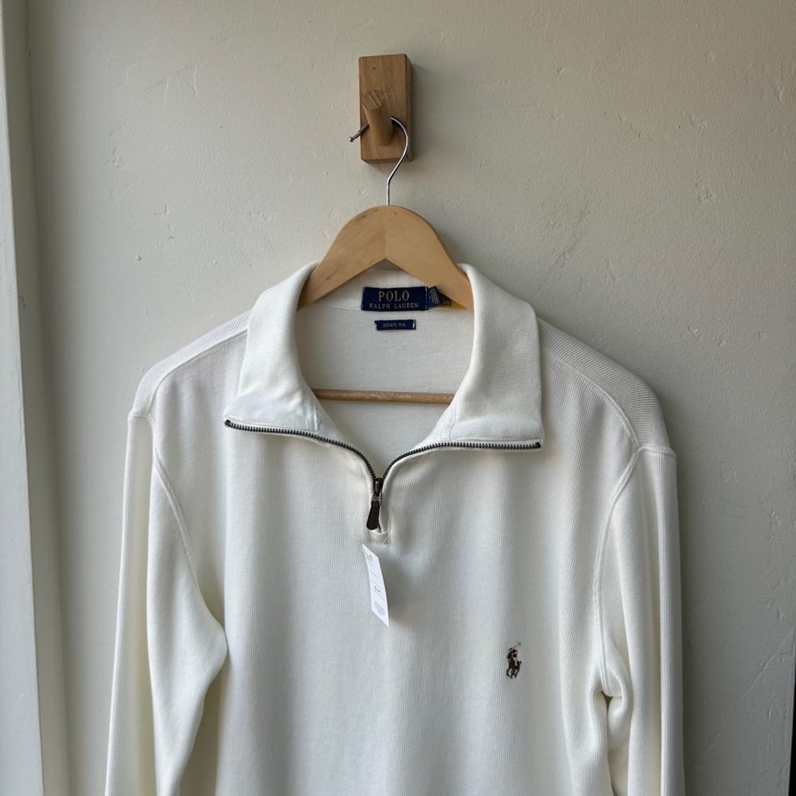 16813 - 폴로 랄프로렌 화이트 반집업 니트 상품이미지1