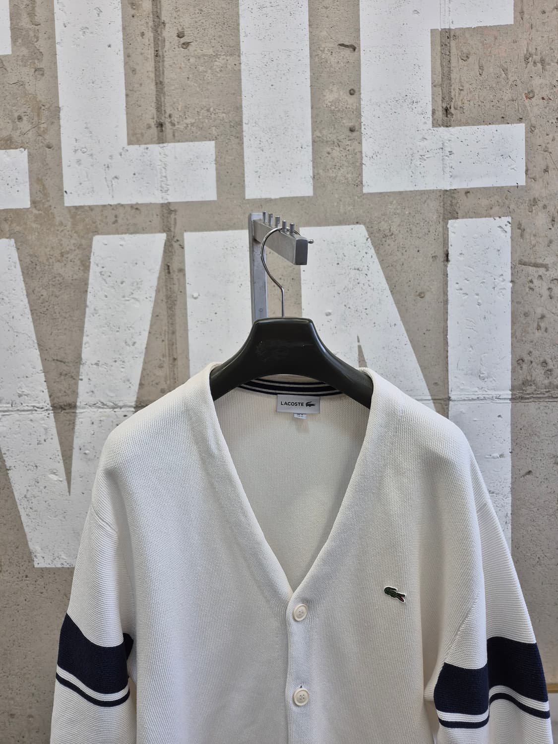 라코스테  소매스트라이  니트 간절기가디건(MTA 상품이미지5