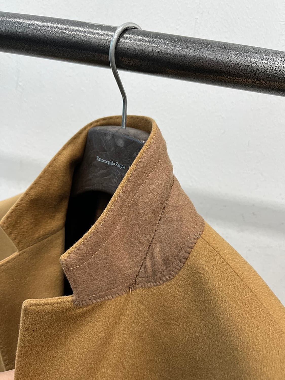 100) 마에스트로 카멜 캐시미어 코트  상품이미지5