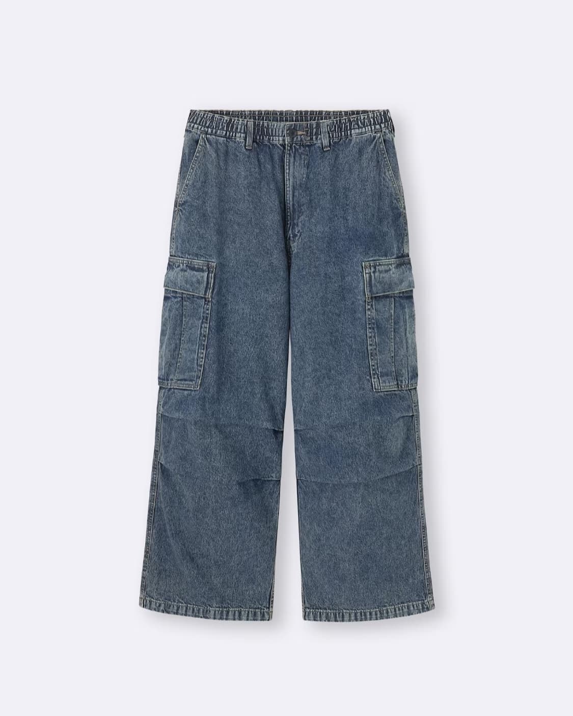 GU 슈퍼 와이드 데님 카고 팬츠 M 상품이미지1