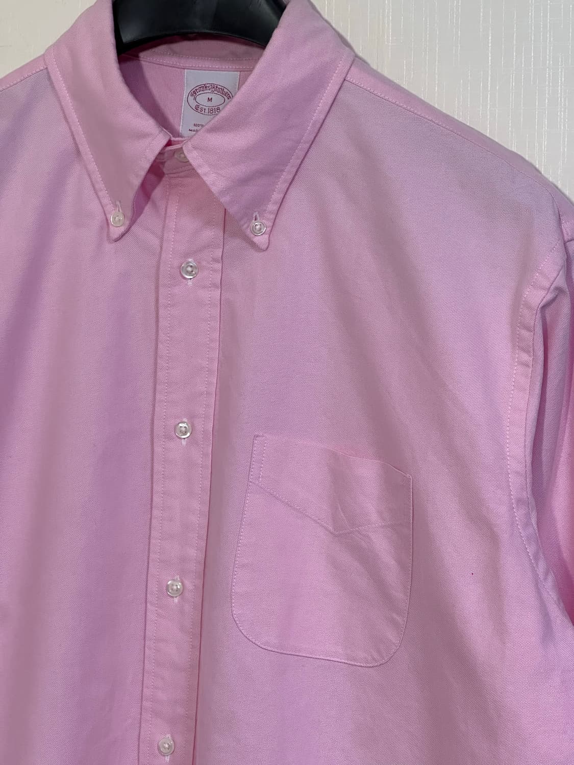 브룩스브라더스 옥스포드 버튼 다운 셔츠/105메디슨/핑크 상품이미지1