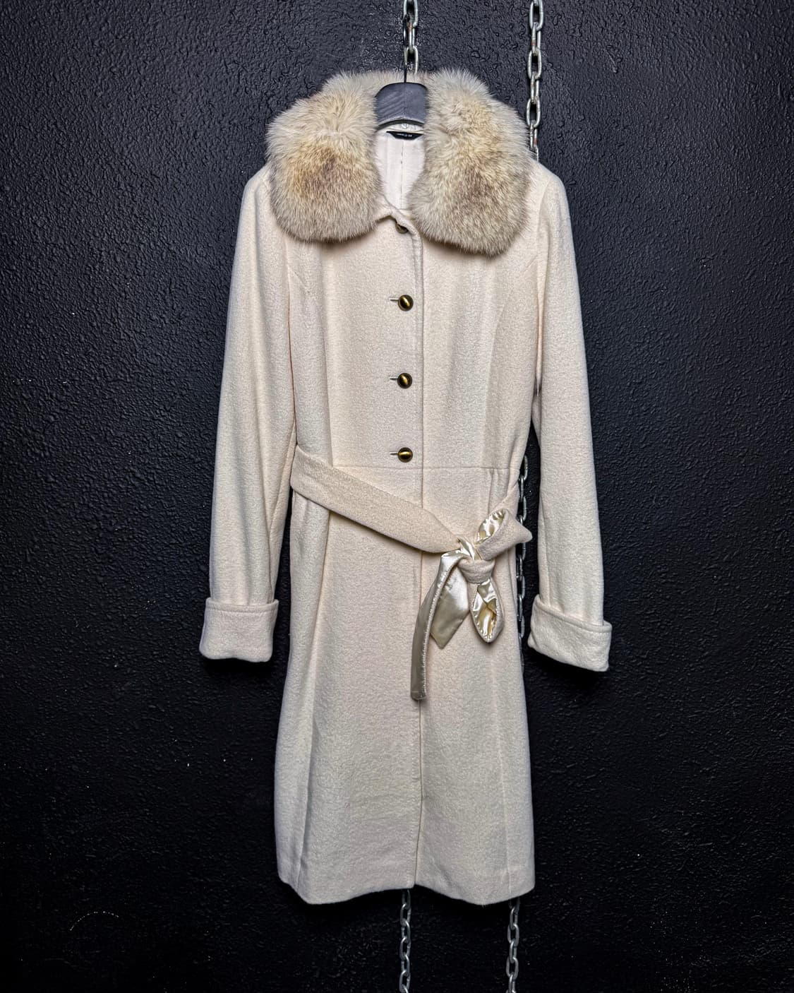 COMME ÇA ISM – Fur Collar Long Coat 상품이미지2