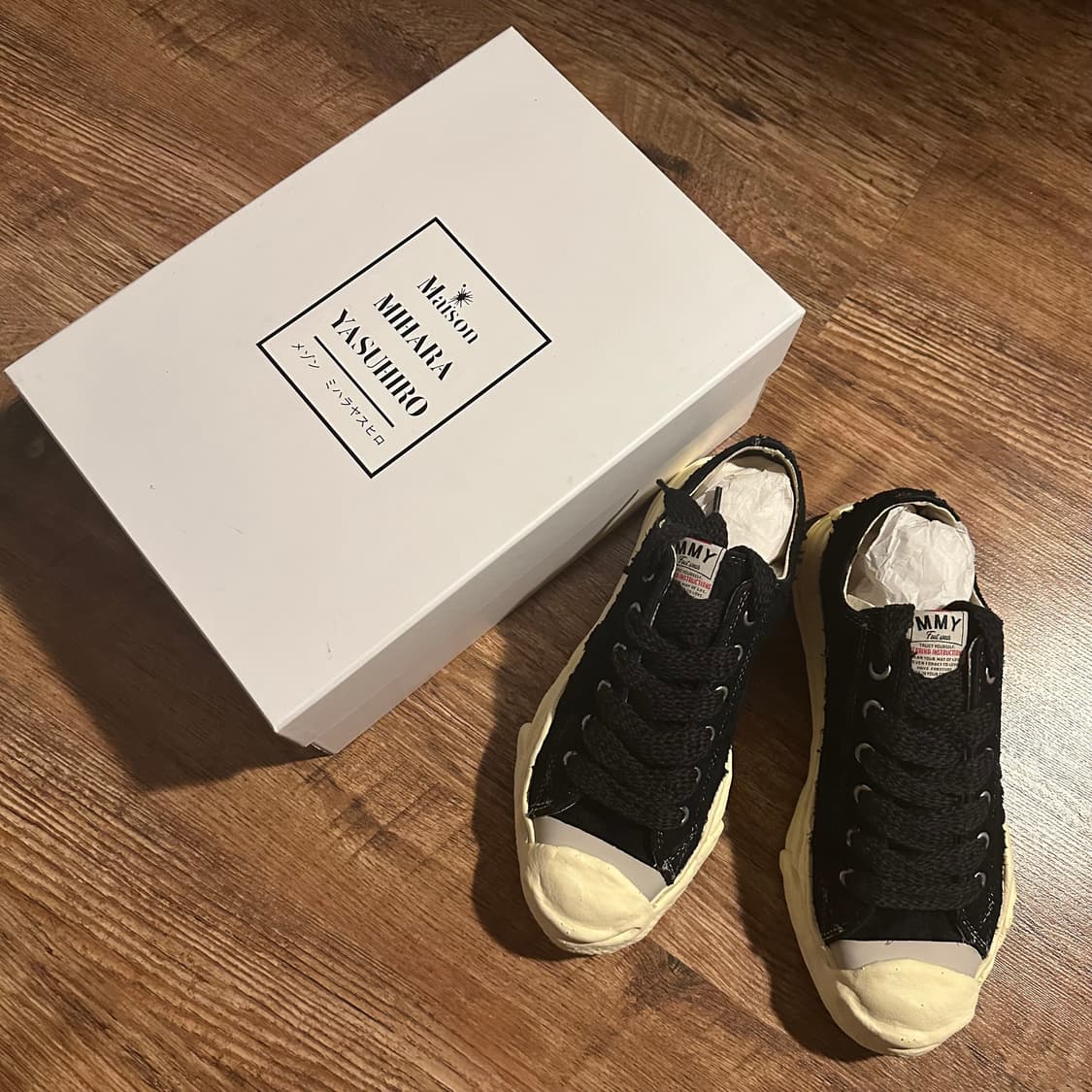 [43] 메종 미하라 야스히로 행크 OG 스니커 솔 블랙 상품이미지1