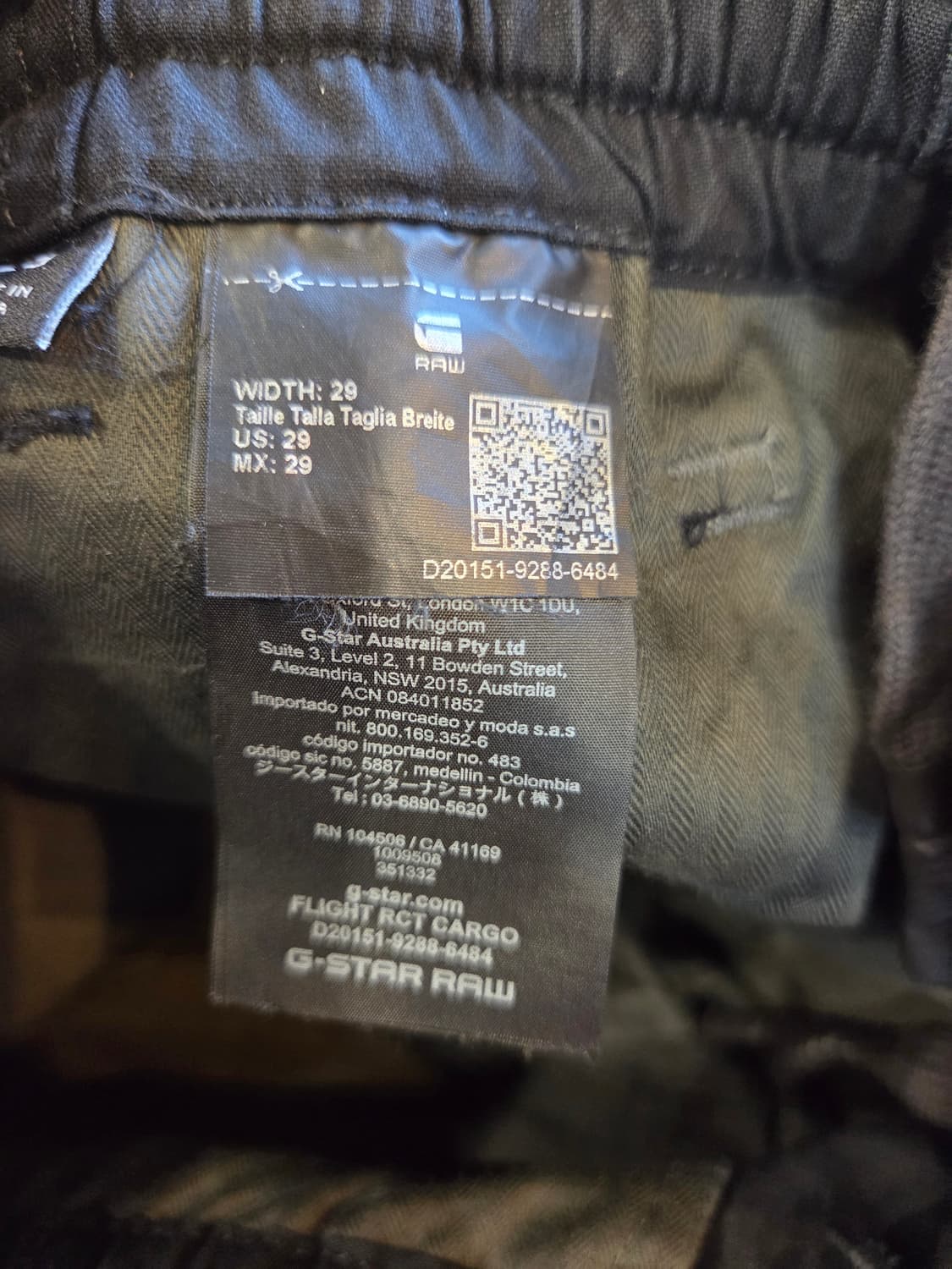 G-Star Raw 블랙 카고 조거 팬츠(W29/L29)디피용 상품이미지10