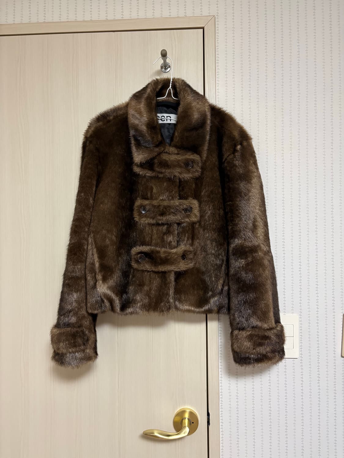 최미나수 착용) 더오픈프로덕트 오픈와이와이 토글퍼자켓 상품이미지5