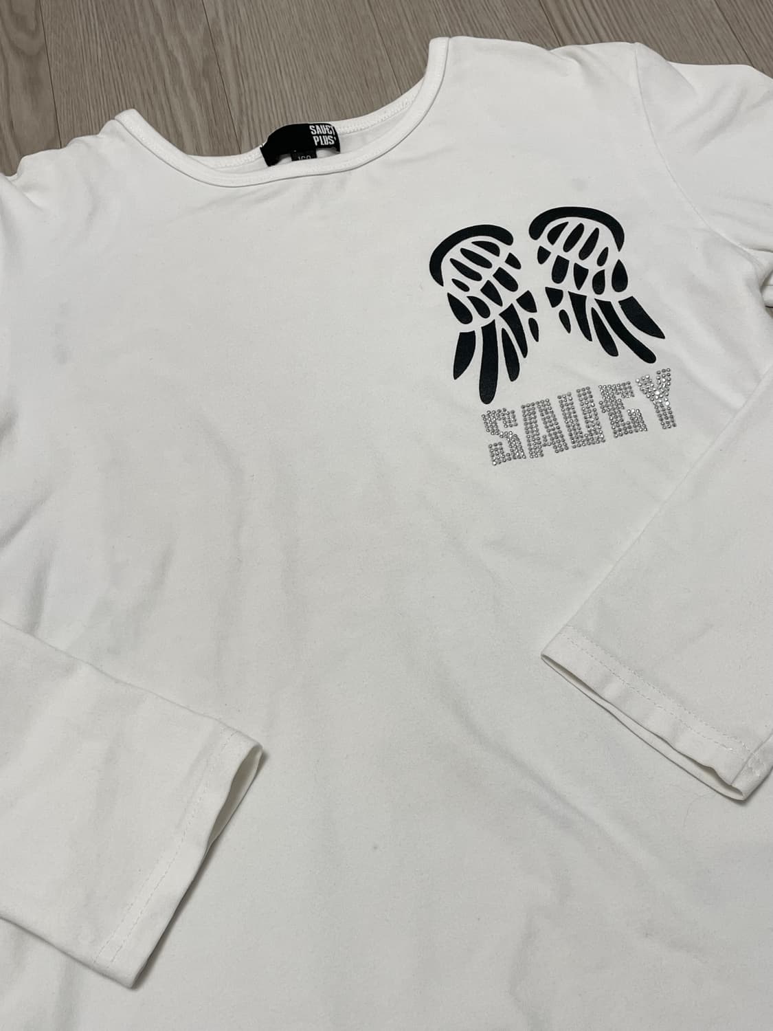 빈티지 Saucy plus 레오파드 슬리브리스 긴팔 상품이미지3