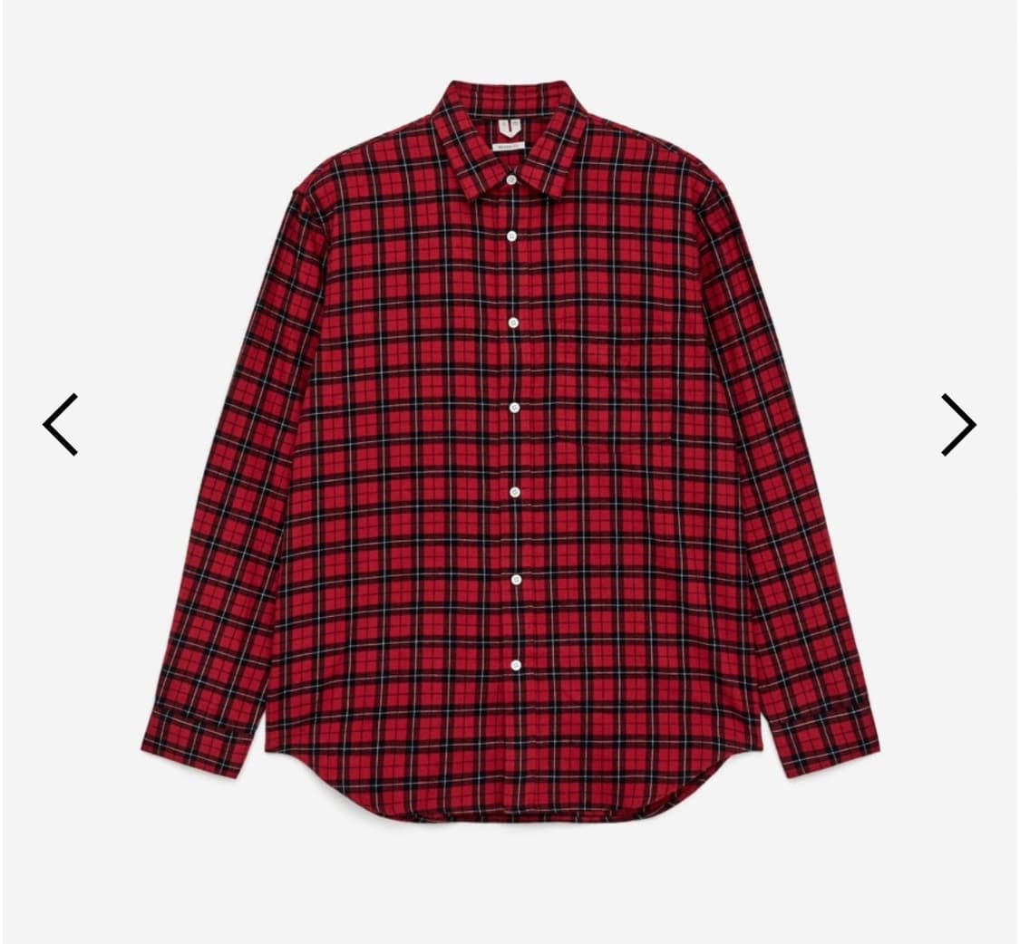 아르켓 플란넬 체크 셔츠 52사이즈 상품이미지1