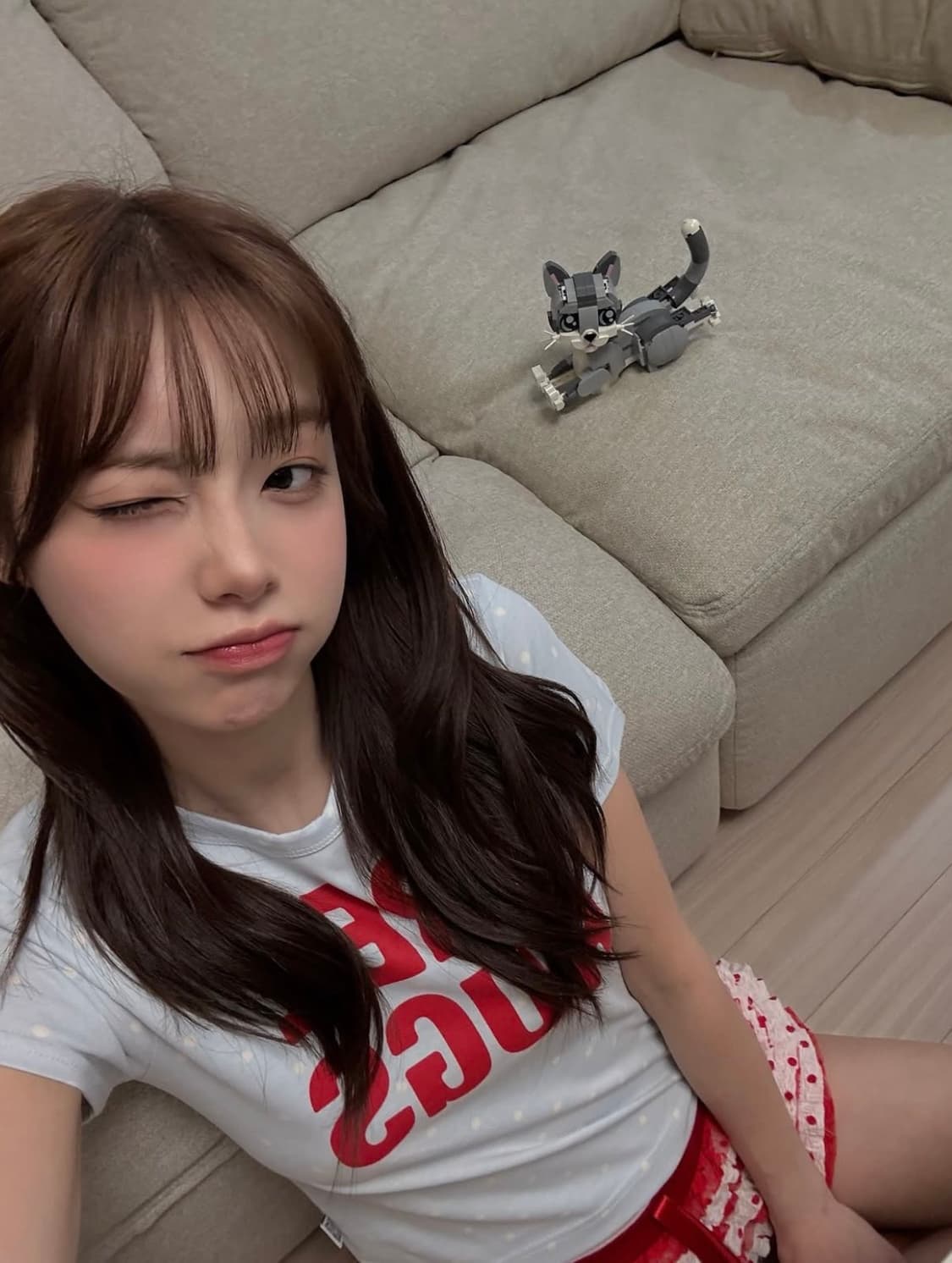 (츄 착용) 스컬프터 프리허그 티 베이비 블루 상품이미지3