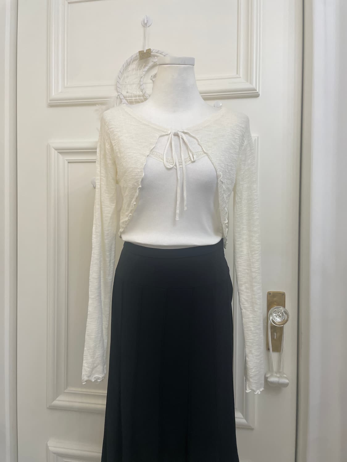 black lining basic skirt 상품이미지5