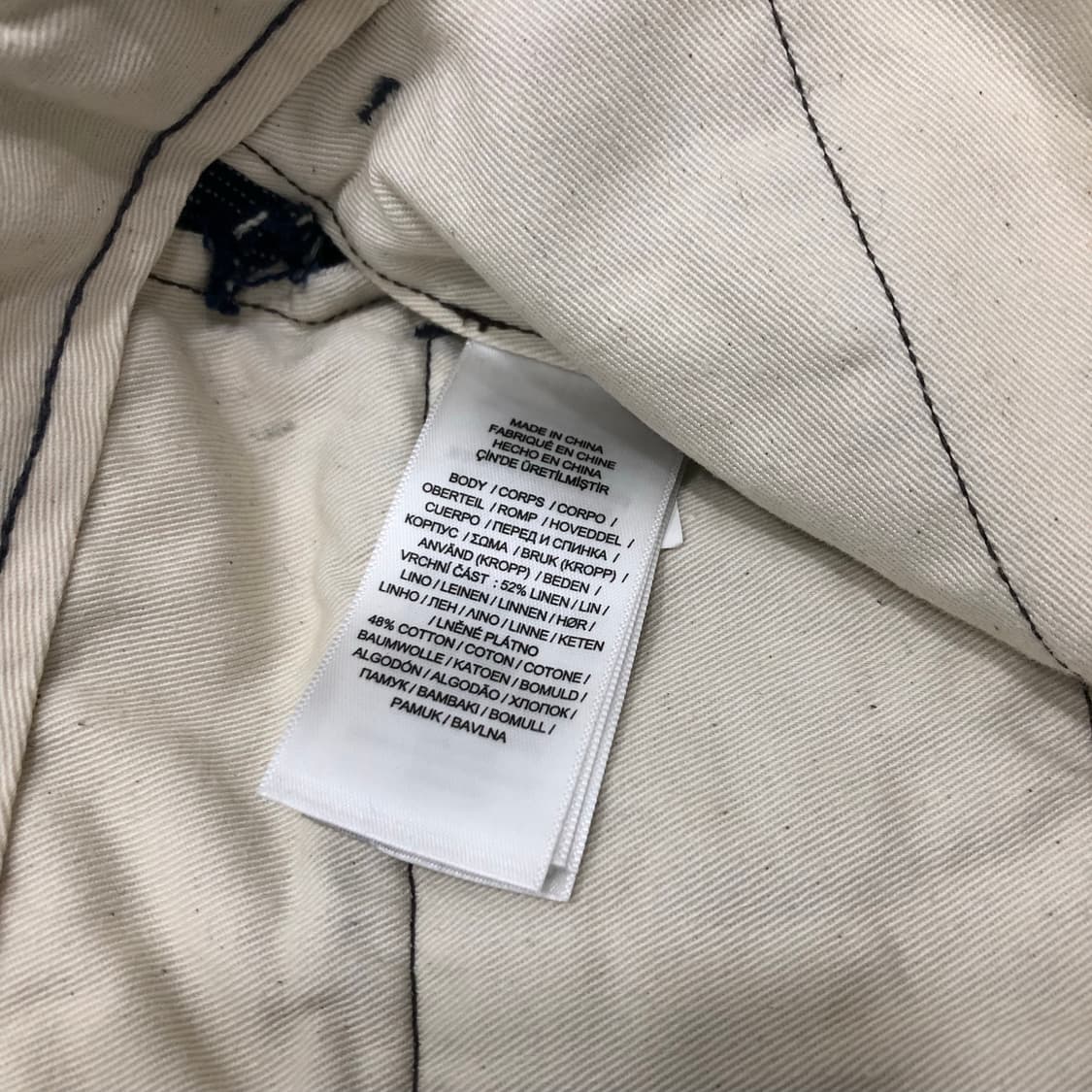 rrl 더블알엘 폴로 랄프로렌 인디고 와바시 린넨 코튼 팬츠 바지 32 상품이미지4