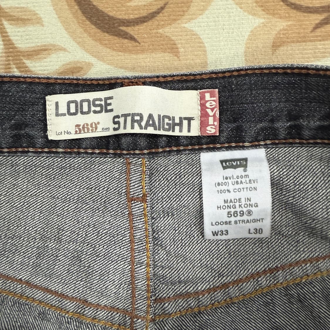 (33)00s 리바이스 Levis 569 흑청데님팬츠(루즈핏) 상품이미지4
