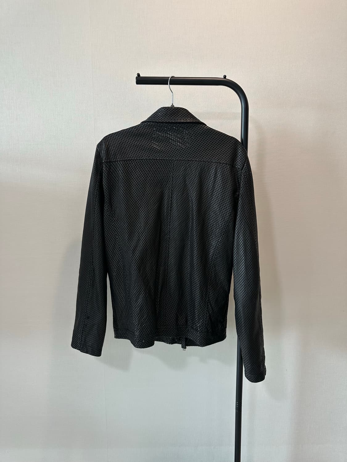 조르지오 브라토 펀칭 레더 라이더스 자켓 상품이미지2