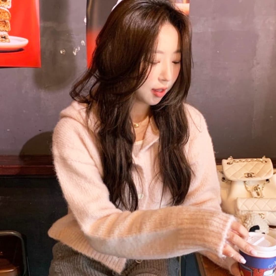 시예(siye) 시예샵 알파카 울 파인 후디니트가디건 새상품 상품이미지2