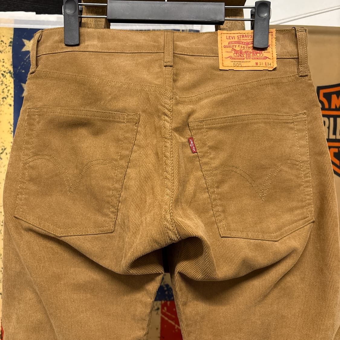 00s JP 리바이스 505 레귤러 스트레이트 브라운 코듀로이팬츠 N87 상품이미지6