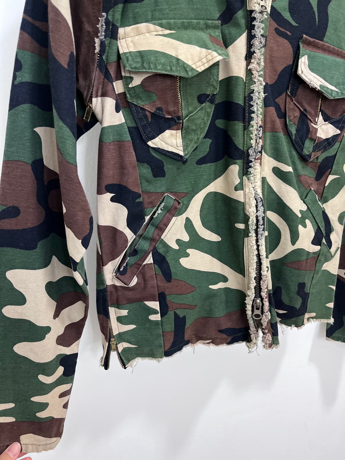 K.U.I 밀리터리 카모 투웨이 자켓 상품이미지7