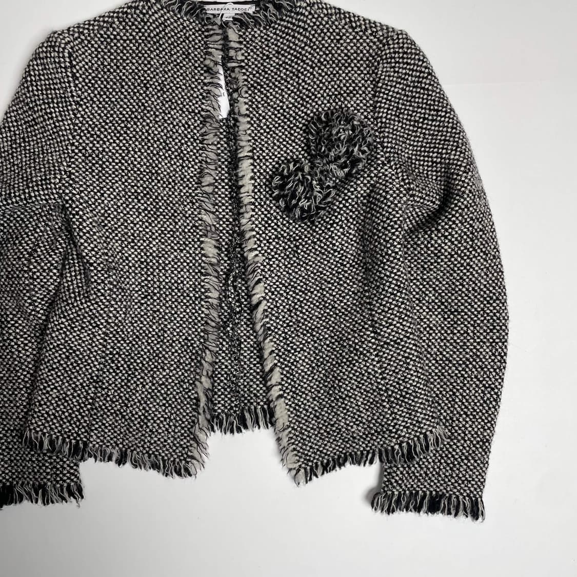 Barbara taddei 울 블렌드 트위드 자켓 (italy)    상품이미지3