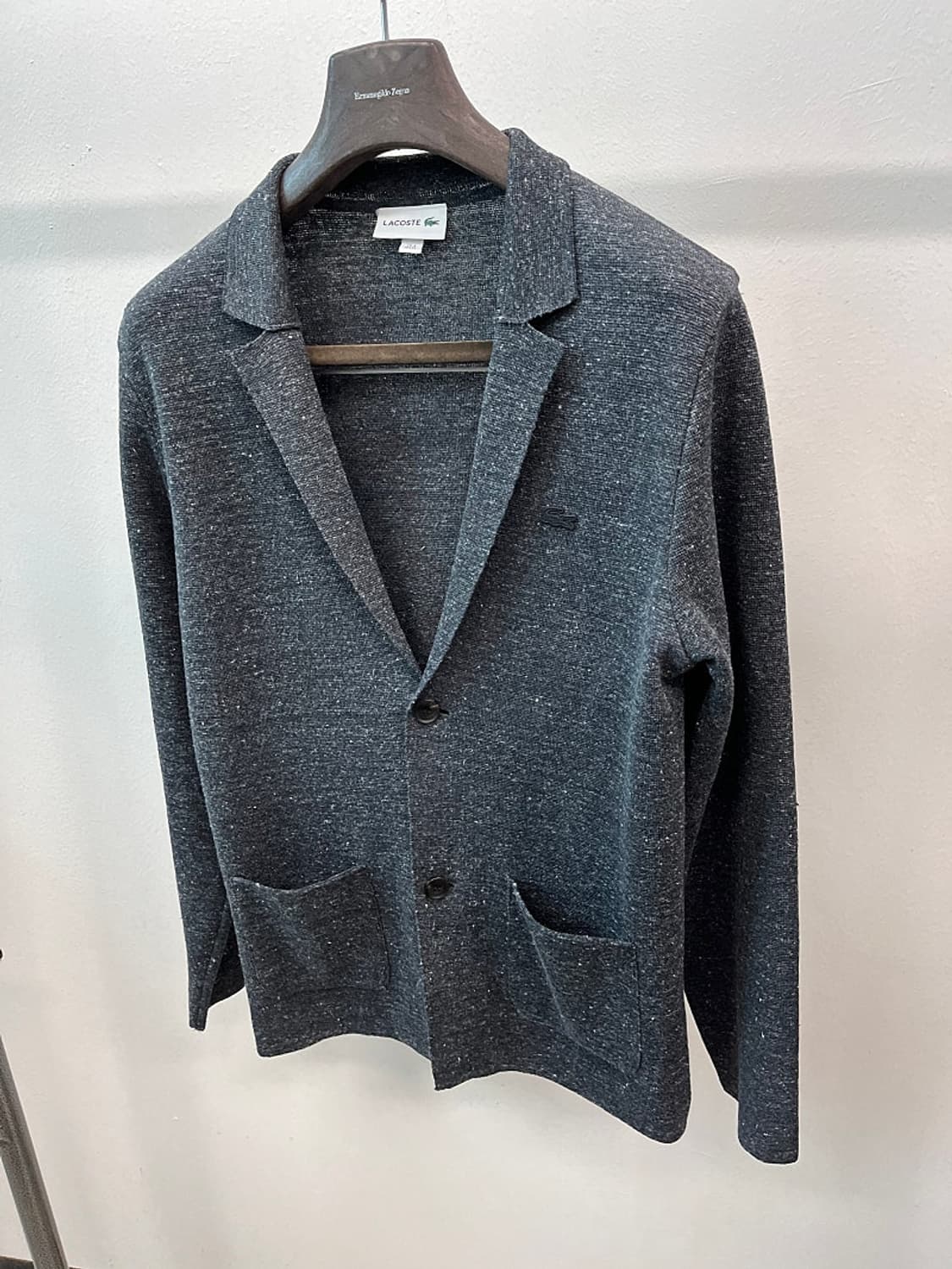 95-100) 라코스테 블랙크록 린넨 가디건  상품이미지1