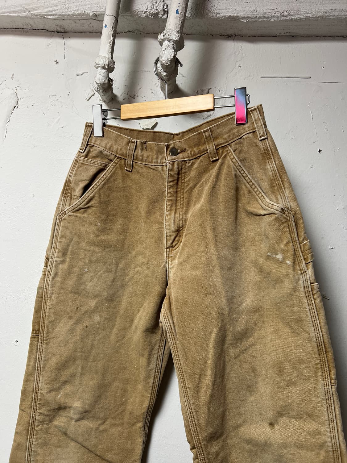 칼하트 체크 라이닝 카펜터 팬츠 상품이미지2