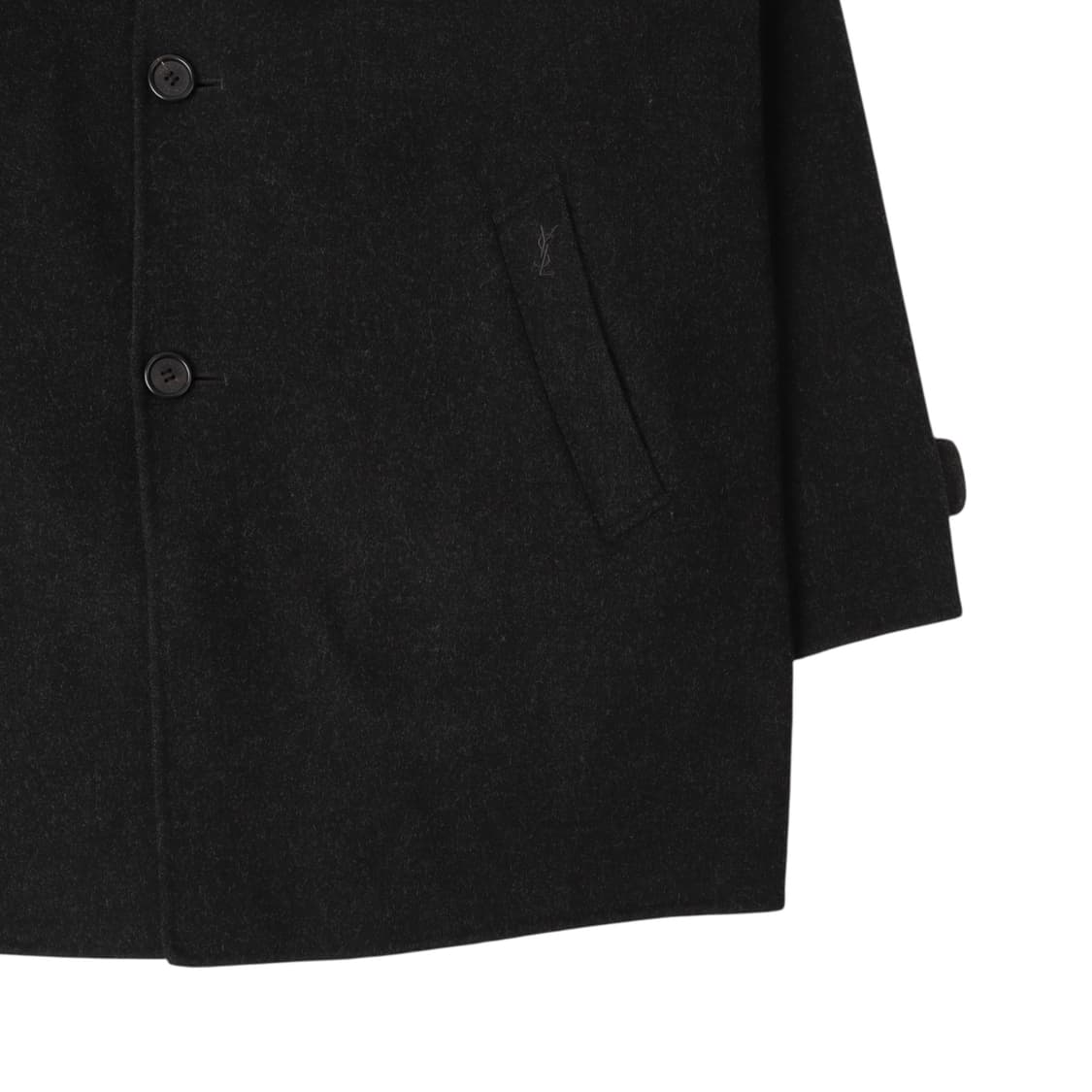 입생로랑 시어링 울 캐시미어 하프 코트 상품이미지4