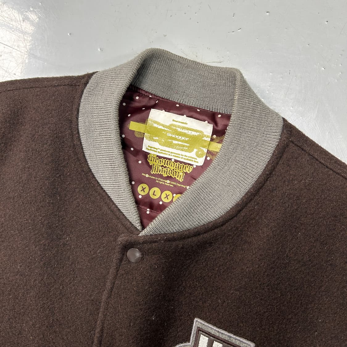 스와거 05AW 킹덤 레더 스타디움자켓  상품이미지7