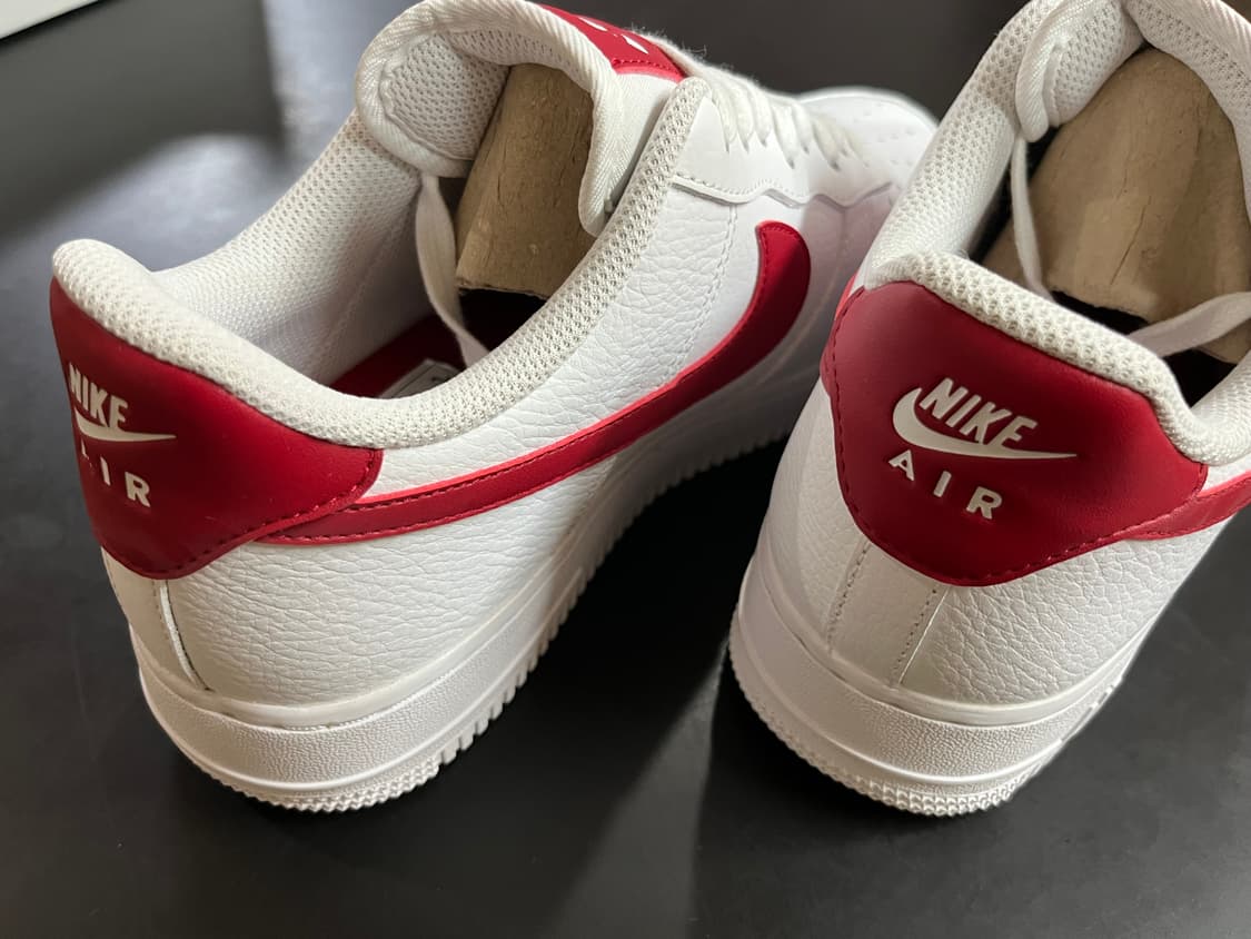 나이키 에어포스1 로우 화이트 레드 상품이미지7