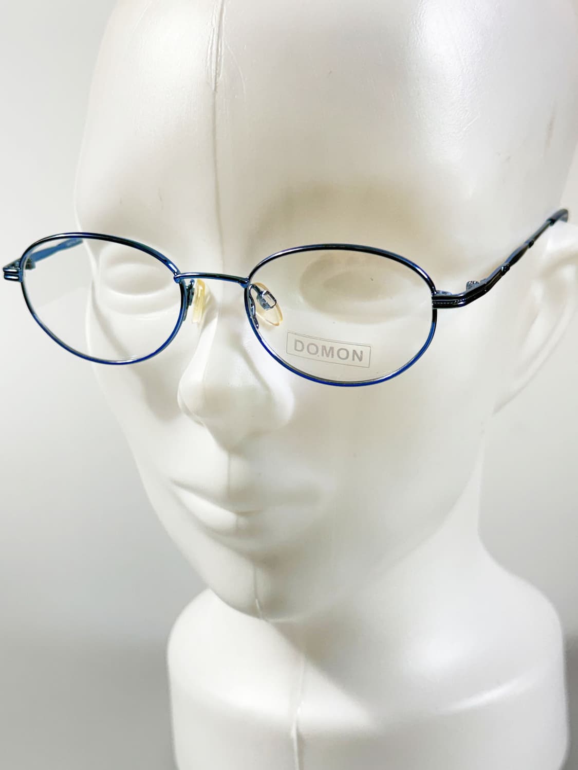 90s DOMON 블루 슬림 오벌 메탈 프레임 빈티지 안경 상품이미지8