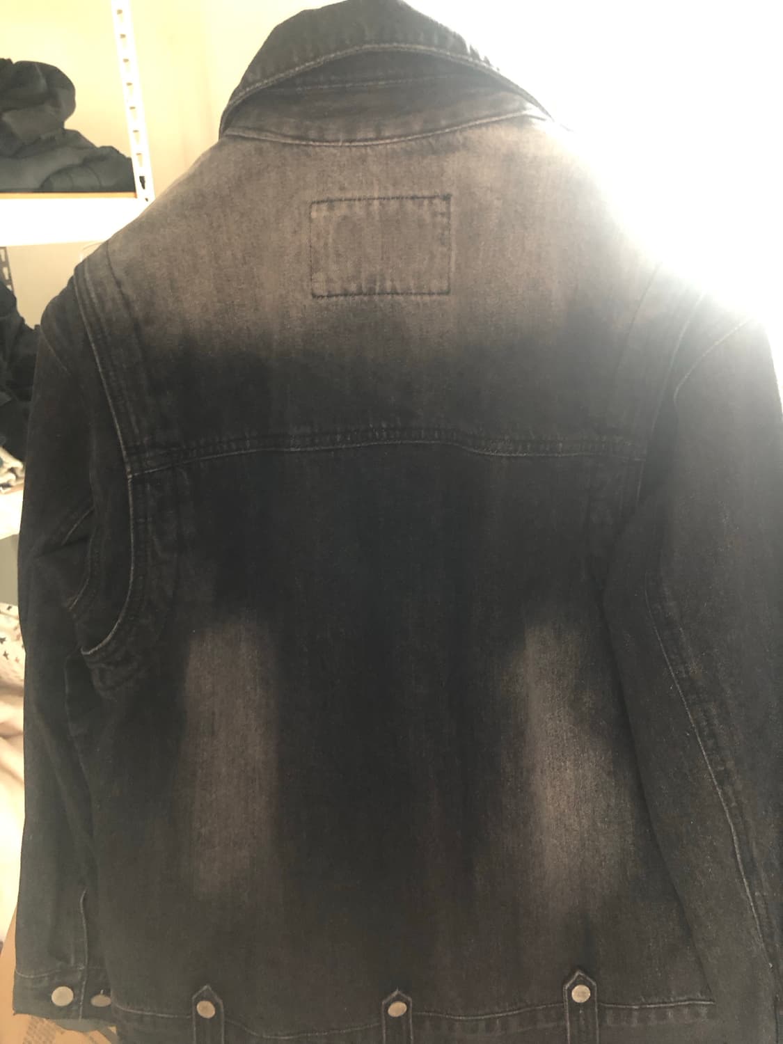 더바이닐하우스 FADED DENIM JACKET BLACK L 상품이미지5