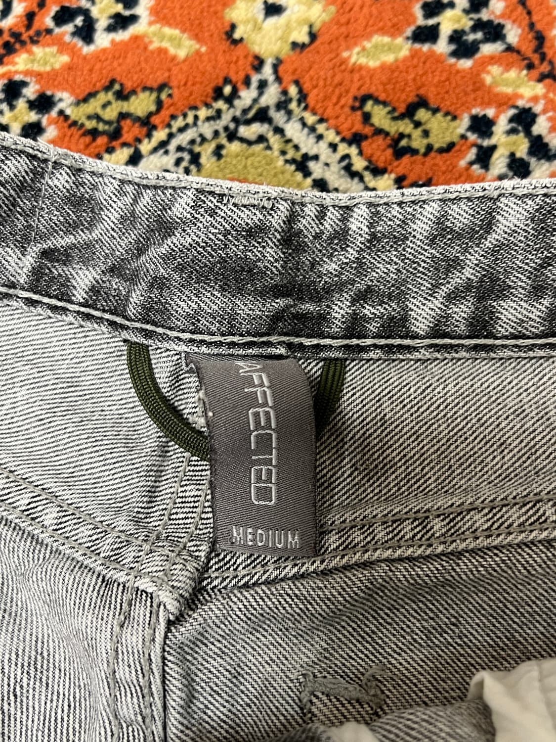 [M] 언어펙티드 트랙 데님 그레이 팬츠 상품이미지3