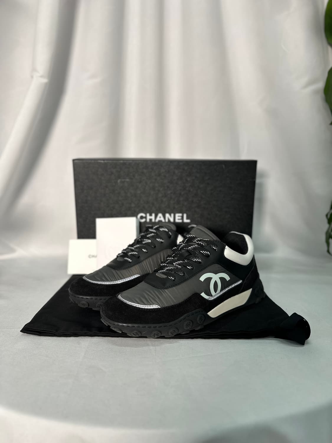 [풀구성/38] 샤넬 CC로고 레터링 스니커즈 상품이미지2