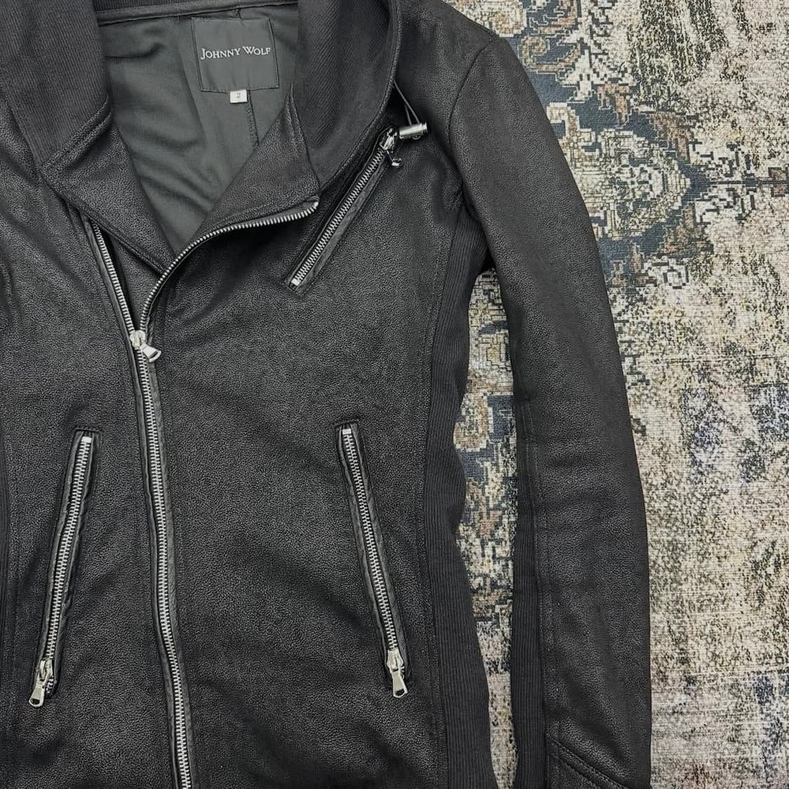 Johnny wolf asymmetry waxed hood jacket 상품이미지4