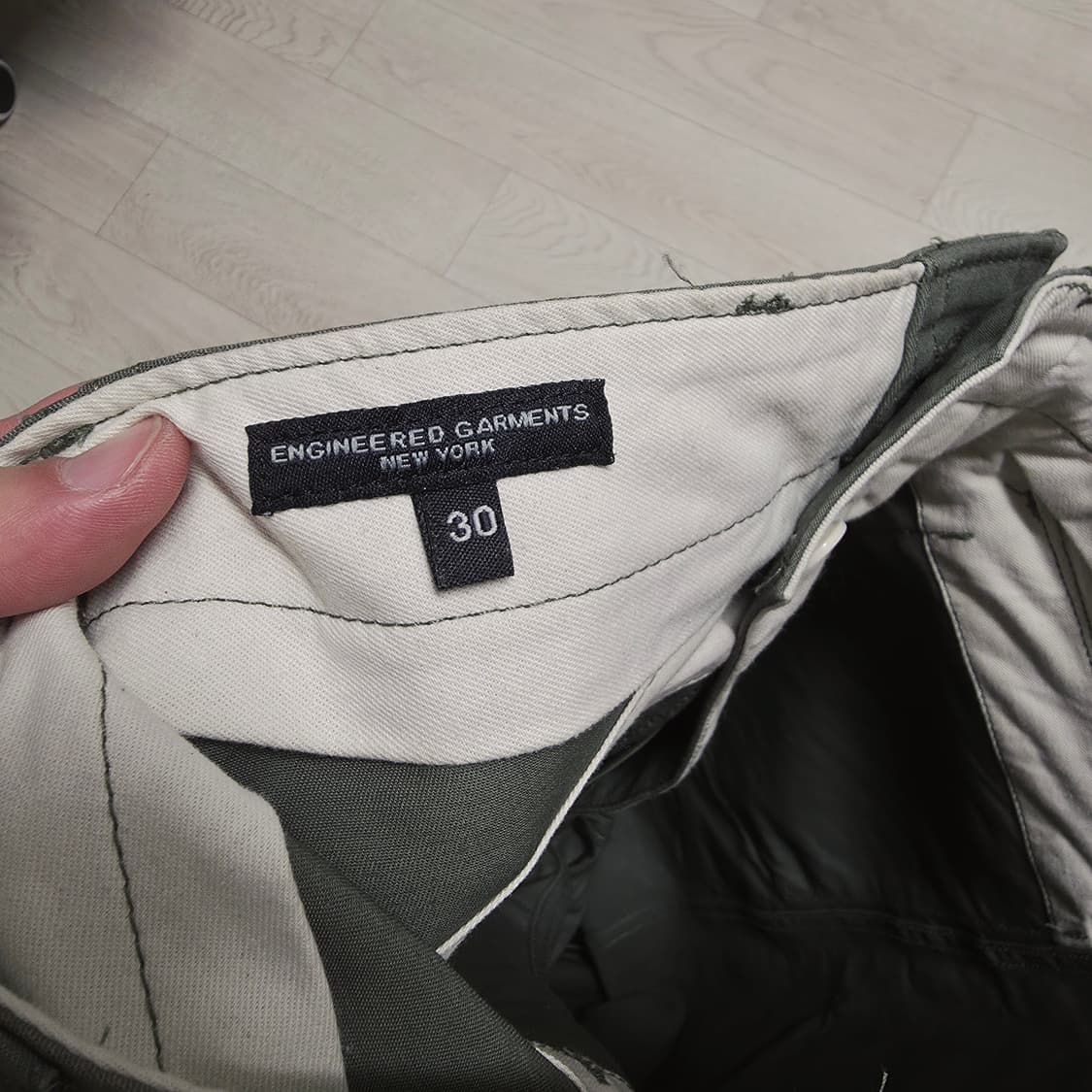 [30] 엔지니어드가먼츠 노르웨이지안 팬츠 올리브 엔가 상품이미지4