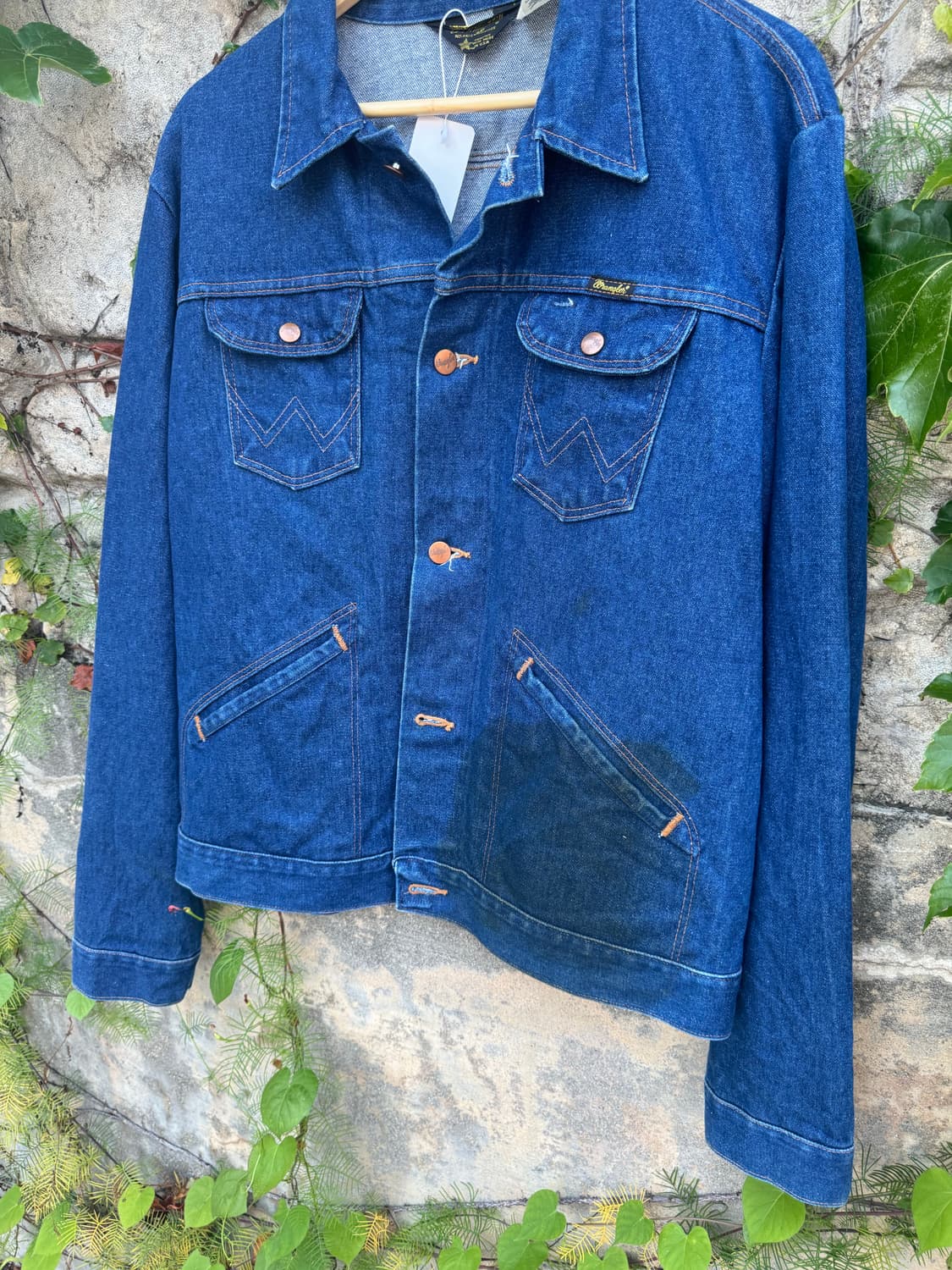 80s wrangler 74136pw 데님 트러커 자켓 46사이즈 상품이미지3