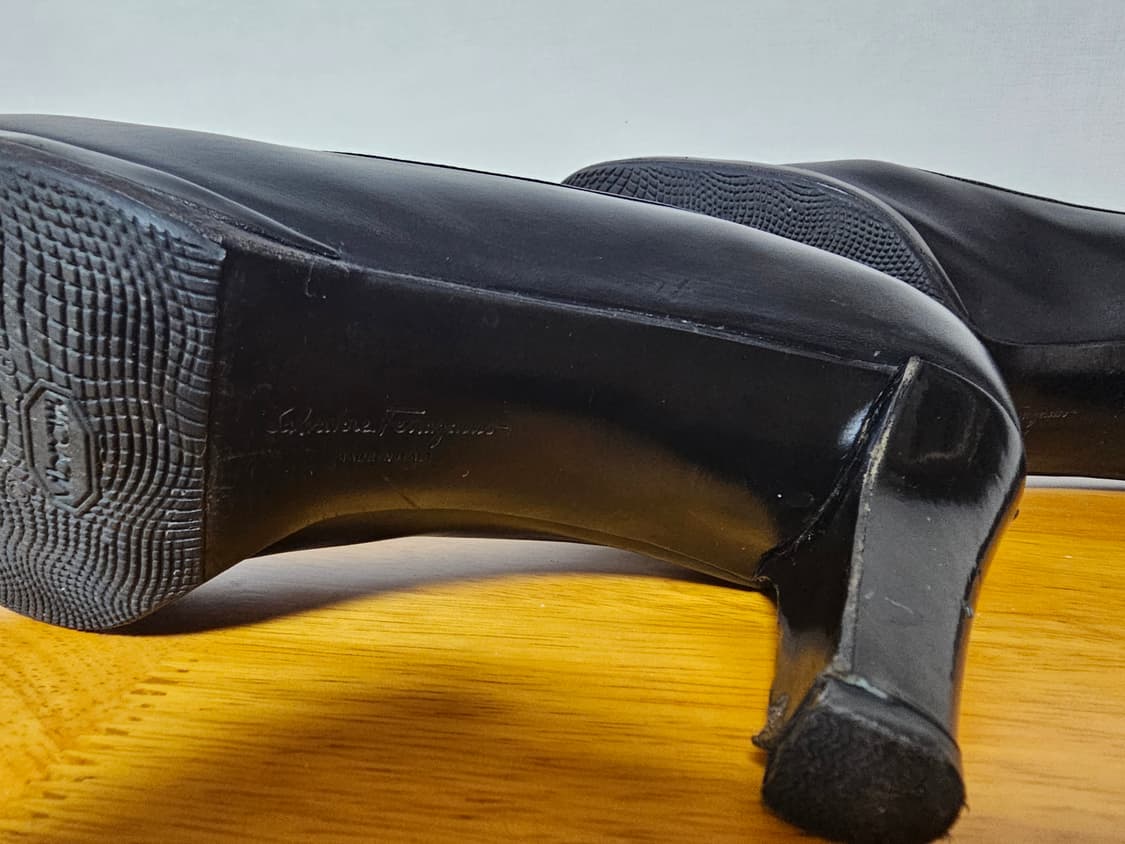 [신발정리] 페라가모 에나멜 콤비 펌프스 (6B / 230mm) 상품이미지7