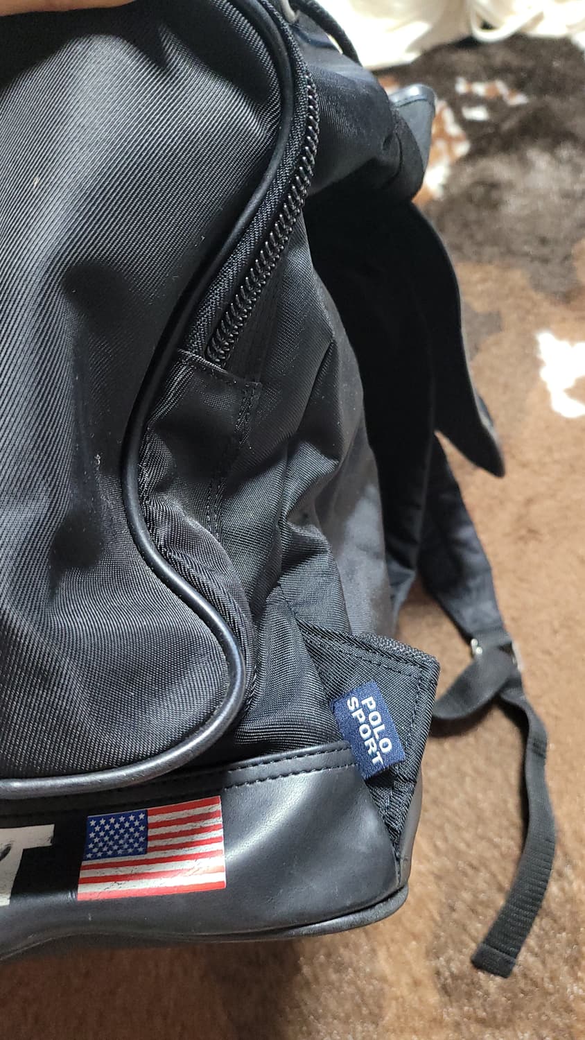 폴로 랄프로렌(폴로 스포츠 라인) 블랙 레터링 백팩 상품이미지5