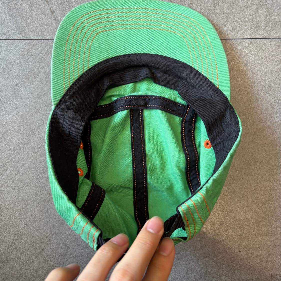 18ss 슈프림 콘트라스트 스티치 캠프 캡 상품이미지5