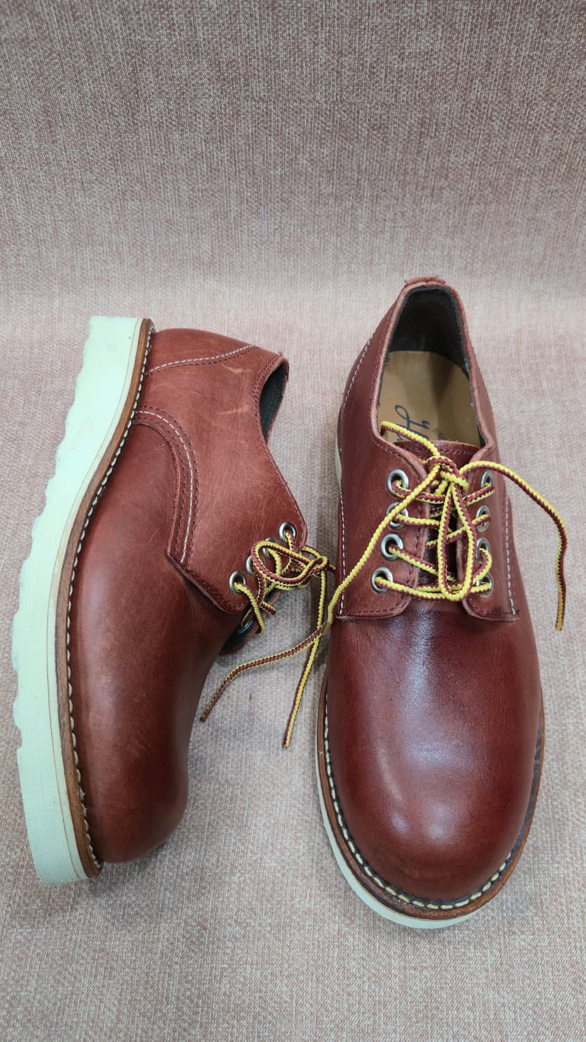 호킨스 미착용 230mm- 레드브라운 옥스포드화 로우컷 워크부츠 상품이미지1