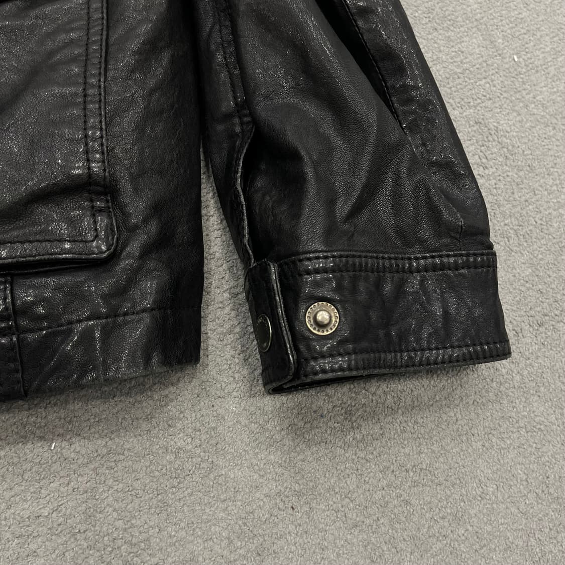 100 빈티지 양가죽 쿼드포켓 레더자켓 상품이미지4