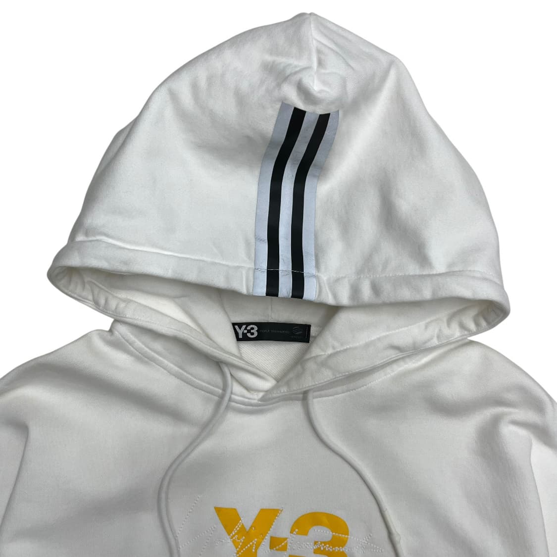 Y-3 요지야마모토 화이트 후드티 XXL 상품이미지4